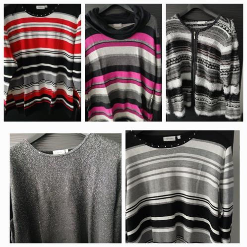 roze zwart wit gestreepte dames langarm trui maat L, Kleding | Dames, Dames-kledingpakketten, Zo goed als nieuw, Maat 46/48 (XL) of groter
