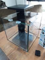 Klein aquarium, Dieren en Toebehoren, Vissen | Aquaria en Toebehoren, Ophalen, Zo goed als nieuw, Gevuld zoetwateraquarium