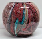 vaas gegoten uniek epoxy pouring art kunst bolvaas handmade, Huis en Inrichting, Overige kleuren, Nieuw, Ophalen of Verzenden