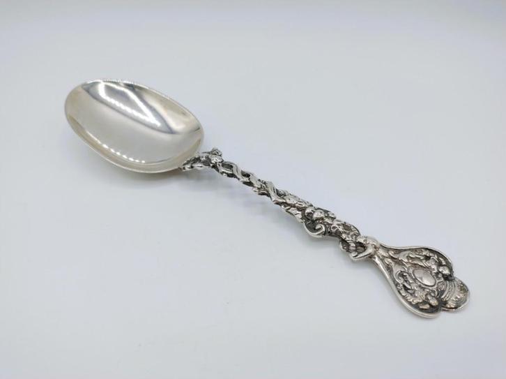 Friese zilveren gelegenheidslepel, Henry & Henry J. Lias, Antiek en Kunst, Antiek | Goud en Zilver, Zilver, Verzenden