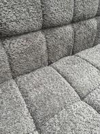 Magazijn leegverkoop eetbank teddystof boucle taupe metal zw, Overige kleuren, Nieuw, Ophalen of Verzenden, Metaal