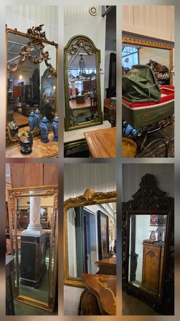 1000 en 1 antieke spiegels vanaf € 50 beschikbaar voor biedingen