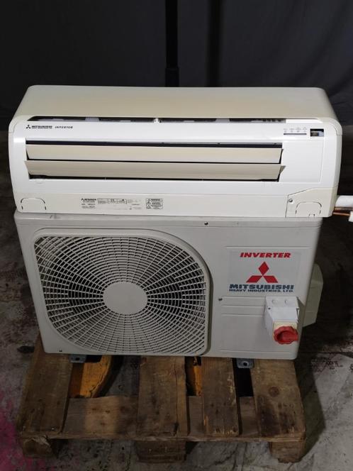 2 kW Mitsubishi wandmodel split airco warmtepomp inverter, Witgoed en Apparatuur, Airco's, Refurbished, Wandairco, 60 tot 100 m³