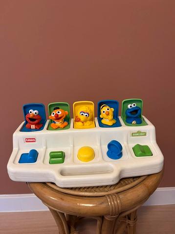 Vintage 1990 sesamstraat playskool pop-up speelgoed beschikbaar voor biedingen