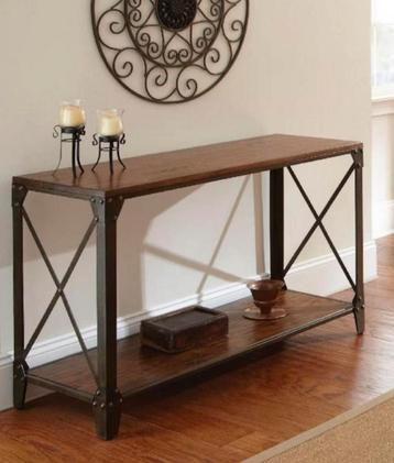Industriële tafel 122 x 46 x 76 Sidetable beschikbaar voor biedingen