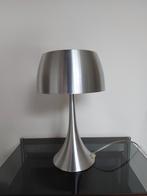 Steinhauer zilverkleurig aluminium tafellamp 90s, Ophalen of Verzenden, Zo goed als nieuw, Minder dan 50 cm