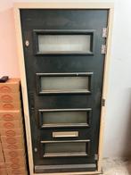 Nieuwe hard houten deur+ kozijn., 80 tot 100 cm, Ophalen of Verzenden, 200 tot 215 cm, Buitendeur
