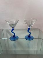 Zigzag Martini Glazen - Memphis Stijl, Verzamelen, Glas en Borrelglaasjes, Gebruikt, Ophalen of Verzenden