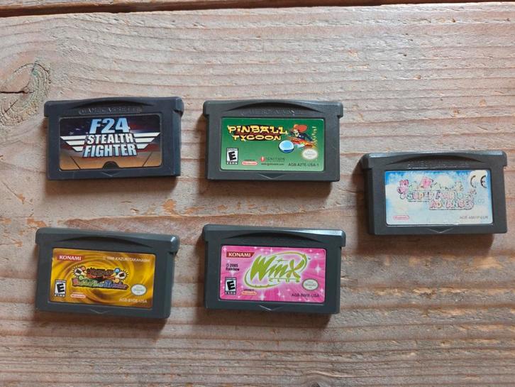 Gameboy Advance SP Spellen - 5 Stuks, Spelcomputers en Games, Games | Overige, Gebruikt, Avontuur en Actie, 1 speler, Vanaf 3 jaar