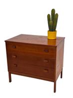 Vintage Ladekast Deens Design Teak Jaren 60 | Commode, Vintage, 50 tot 100 cm, Zo goed als nieuw, 3 of 4 laden