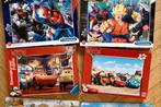 4 puzzels cars spiderman Dragonball, Ophalen of Verzenden, Meer dan 50 stukjes, Zo goed als nieuw, 6 jaar of ouder