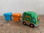 Vtech Toet Toet auto's Vigo Vuilniswagen + containers. PRIMA, Kinderen en Baby's, Ophalen of Verzenden, Gebruikt, 6 maanden tot 2 jaar