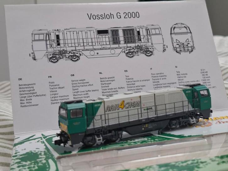 N-spoor g2000 in topstaat in ovp! (Even lezen), Hobby en Vrije tijd, Modeltreinen | N-Spoor, Zo goed als nieuw, Locomotief, Gelijkstroom