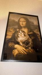 Mona Lisa met kat, Antiek en Kunst, Kunst | Schilderijen | Modern, Ophalen