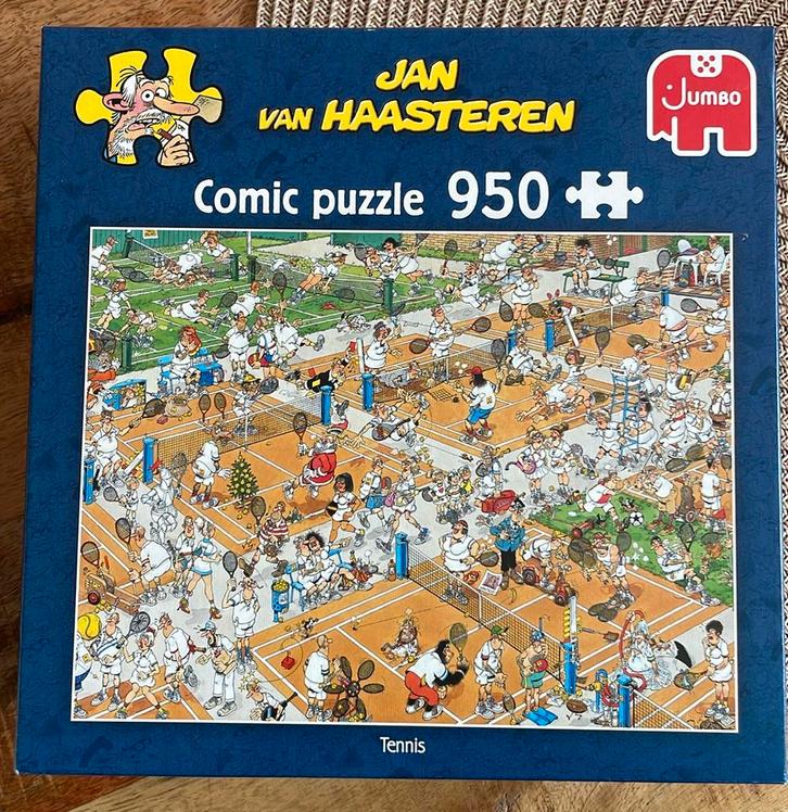 Jan van Haasteren - Tennis (950), Hobby en Vrije tijd, Denksport en Puzzels, Zo goed als nieuw, 500 t/m 1500 stukjes, Ophalen of Verzenden