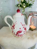 Spode Copeland Chesea birds red koffie pot izgst, Antiek en Kunst, Ophalen of Verzenden
