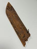 Antiek antieke hout houten Surfplank kapstok sleutelophanger, Wandkapstok, Ophalen of Verzenden, Zo goed als nieuw, H