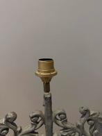 Barok ijzeren lampen met lederen kappen, Antiek en Kunst, Ophalen of Verzenden