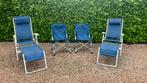 Set campingstoelen blauw Base Camp en Vrijbuiter Outdoor, Ophalen, Zo goed als nieuw, Campingstoel