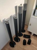 Harman Kardon speakers + statieven + center speaker, Gebruikt, 70 watt of meer, 5.1-systeem, Overige spelers