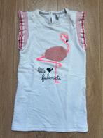 Shoeby Jill jurk wit flamingo ‘Little Fashionista’ 122/128, Gebruikt, Meisje, Ophalen of Verzenden, Jurk of Rok
