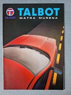 Brochure TALBOT MATRA MURENA - 1981 Duits, Ophalen of Verzenden