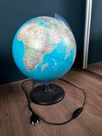 Wereldbol met licht, Huis en Inrichting, Woonaccessoires | Wereldbollen, Ophalen, Zo goed als nieuw
