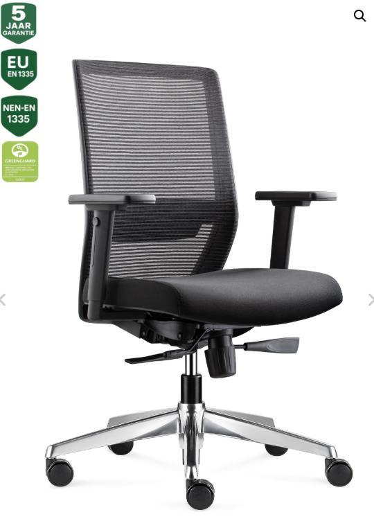 Bureaustoel - vanwege verhuizing overbodig, Huis en Inrichting, Bureaustoelen, Zo goed als nieuw, Bureaustoel, Zwart, Ergonomisch