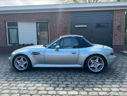 BMW Z3M-roadster Artik Silver met blauw leer en softtop, Auto's, BMW, Particulier, Z3, ABS, Airbags, Airconditioning, Alarm, Centrale vergrendeling