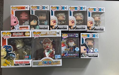 Anime funko’s Demon Slayer, One Piece, Yugioh, DBZ, Verzamelen, Poppetjes en Figuurtjes, Zo goed als nieuw, Verzenden