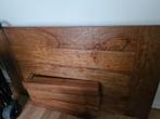 GRATIS Houten tafel met robuuste poten, Huis en Inrichting, Tafels | Eettafels, Gebruikt, Eikenhout, 150 tot 200 cm, Vier personen