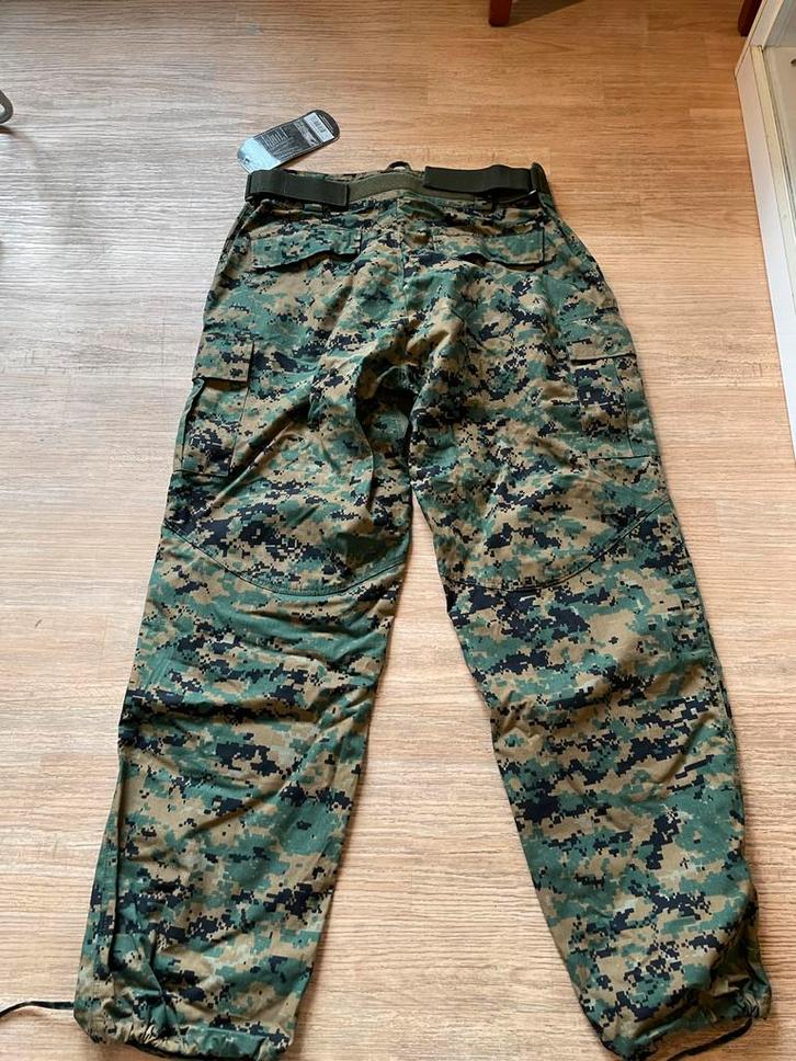 Camouflage Broek, Kleding | Heren, Broeken en Pantalons, Zo goed als nieuw, Maat 56/58 (XL), Groen, Ophalen of Verzenden
