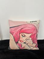 POP ART KUSSEN - Retro | Pop Art | Comic | Art Deco | Fun, Ophalen of Verzenden, Nieuw, Roze, Vierkant