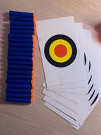 20 nerf pijlen met zuignap en schietdoel, Ophalen of Verzenden, Zo goed als nieuw