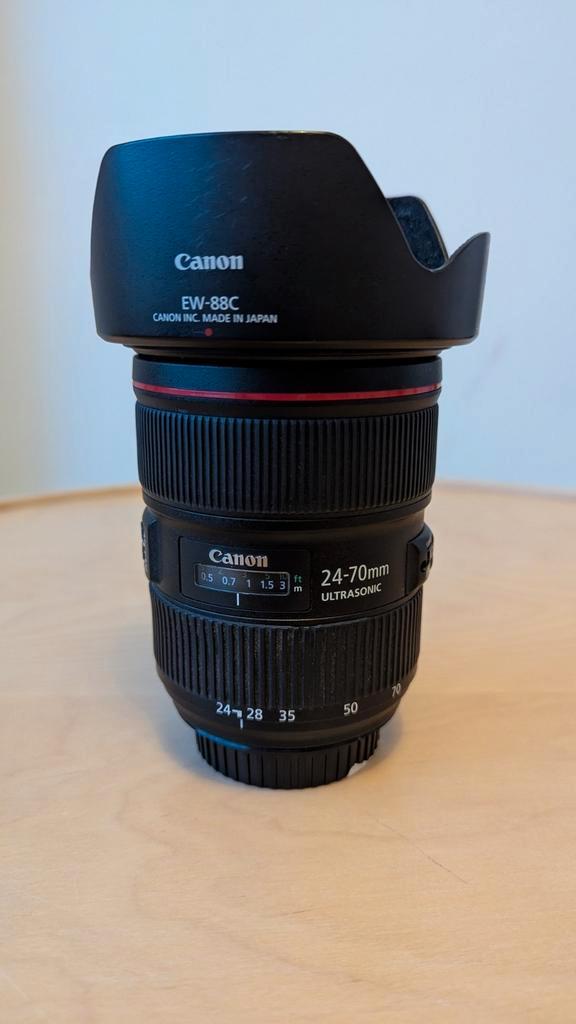 Canon 24-70mm f/2.8L II USM objectief EF mount, Audio, Tv en Foto, Fotografie | Lenzen en Objectieven, Zo goed als nieuw, Standaardlens