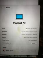 Macbook air 2020 13 inch 8GB Ram 256GB, Ophalen, Gebruikt, 13 inch