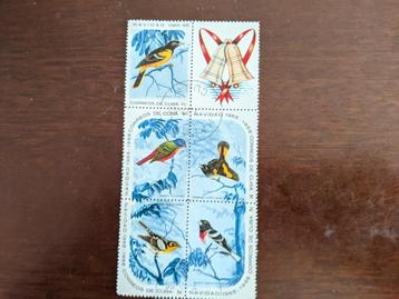 CUBA 1965-1966 BLOK KERSTZEGELS/VOGELS beschikbaar voor biedingen