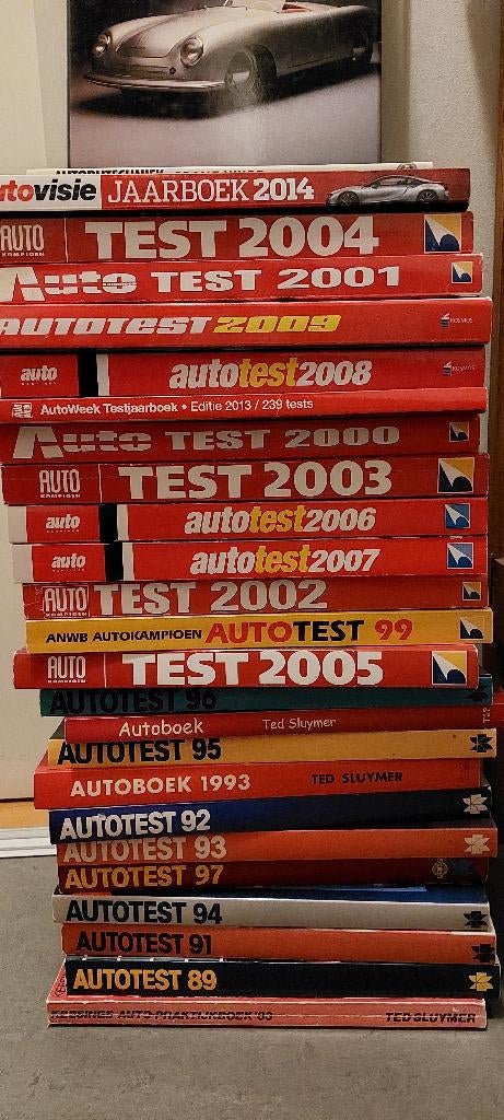 Collectie Auto Testboeken (1989-2014) jaarboek autotest, Ophalen of Verzenden, Gelezen, Algemeen, Diverse auteurs