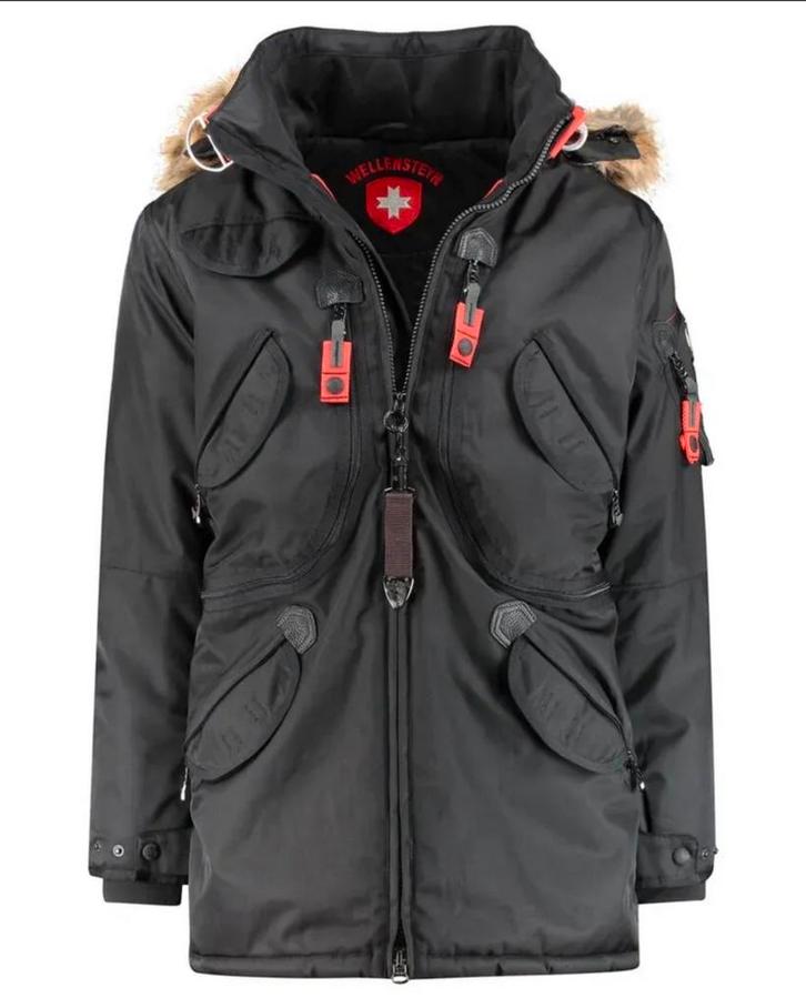 Wellensteyn Rescue Parka - Maat L - Winterjas, Kleding | Heren, Jassen | Winter, Zo goed als nieuw, Maat 52/54 (L), Zwart, Ophalen of Verzenden