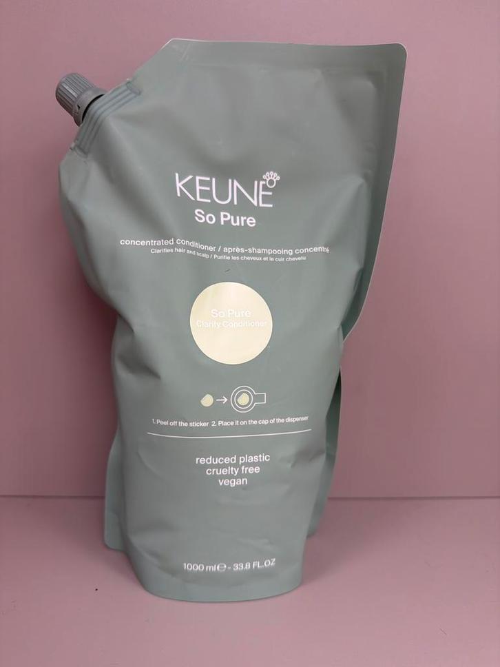 Keune So Pure clarify Shampoo & Conditioner 1000ml, Sieraden, Tassen en Uiterlijk, Uiterlijk | Haarverzorging, Nieuw, Shampoo of Conditioner