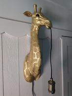 Gouden Giraffe Lamp Wanddecoratie, Huis en Inrichting, Lampen | Wandlampen, Ophalen, Zo goed als nieuw, Metaal, Modern