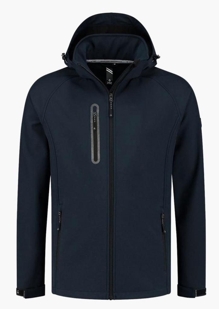 Kevan softshell jas Kjelvik, Kleding | Heren, Jassen | Zomer, Zo goed als nieuw, Maat 56/58 (XL), Blauw, Ophalen of Verzenden