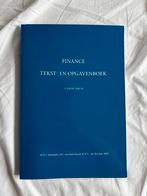 Finance Tekst- en Opgavenboek, Ophalen of Verzenden, Gamma, Zo goed als nieuw, WO