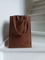 TAS SHOPPER LEER BRUIN, Ophalen of Verzenden, Zo goed als nieuw, Bruin, Leer