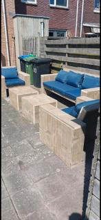 steigerhouten tuinset, Tuin en Terras, Gebruikt, Ophalen of Verzenden, 10 m² of meer, Beton