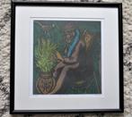 Pjeero Robjee zeefdruk verteller, Antiek en Kunst, Kunst | Litho's en Zeefdrukken, Ophalen of Verzenden