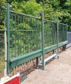 Vrijdragende Schuifpoort 5 x 2 mtr Groen RAL 6009, Tuin en Terras, Ophalen, Met poort, Gebruikt, Aluminium