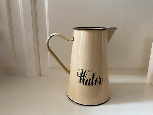 Waterkan kan emaille brocante landelijk, Antiek en Kunst, Antiek | Emaille, Ophalen of Verzenden