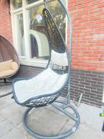 Hang stoel - zwart - met 2 kussens, Ophalen of Verzenden, Zo goed als nieuw, Kunststof
