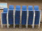 Nieuwe stapelstoelen blauw kantinestoelen stapelbare stoelen, Ophalen, Kunststof, Blauw, Nieuw